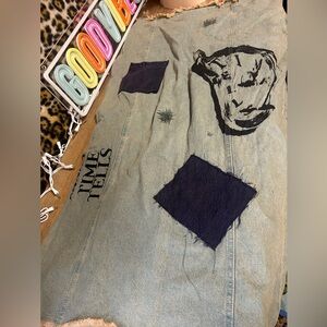 Vintage art maxi skirt